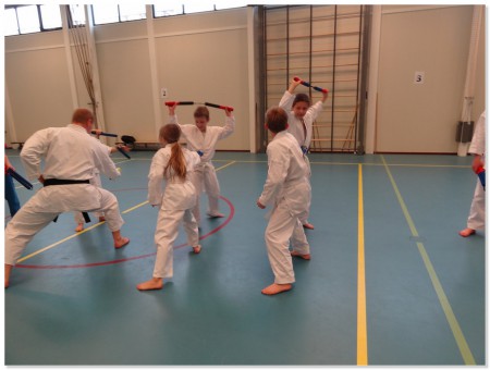 Kumite practice